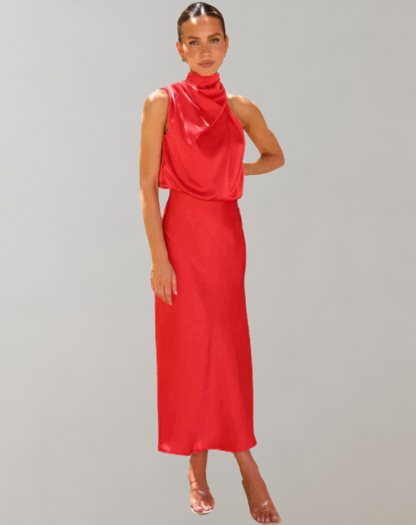 Lanna - Glänzendes Maxileid | Elegantes Abendkleid | Schick