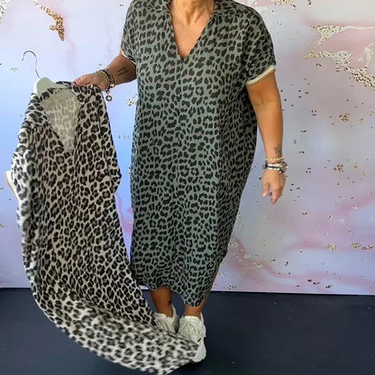 KATJA I KLEID MIT LEOPARDENMUSTER