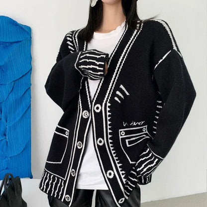 RIANNE I STILVOLLE ÜBERGRÖSSE STRICKJACKE