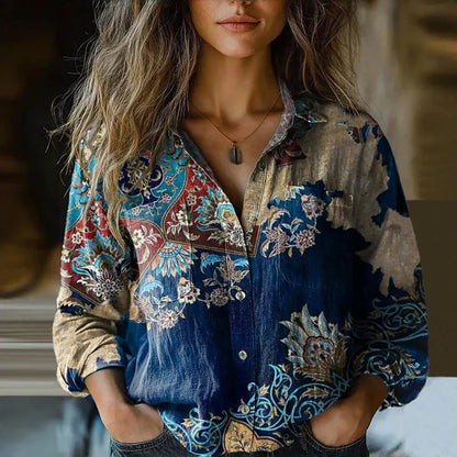 MAREILE I VINTAGE-LANGARM-BLUSE