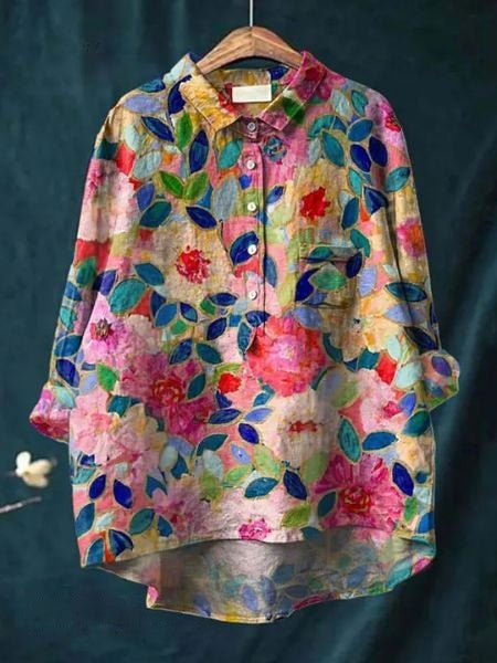 Vivienne | Vintage Floral Blouse