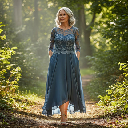 ELWINE I TRENDIGES KLEID MIT 3/4 ÄRMELN