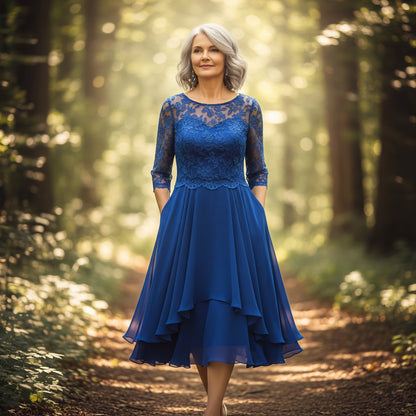 ELWINE I TRENDIGES KLEID MIT 3/4 ÄRMELN