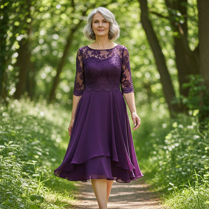 ELWINE I TRENDIGES KLEID MIT 3/4 ÄRMELN