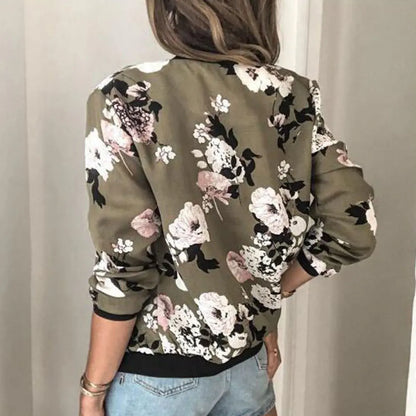 HAZEL I BOMBERJACKE MIT BLUMENPRINT