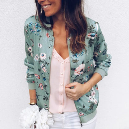 HAZEL I BOMBERJACKE MIT BLUMENPRINT