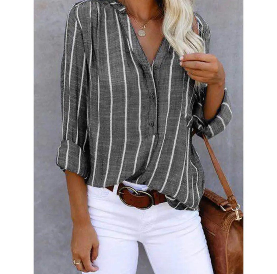 Sienna | Chic Striped Blouse
