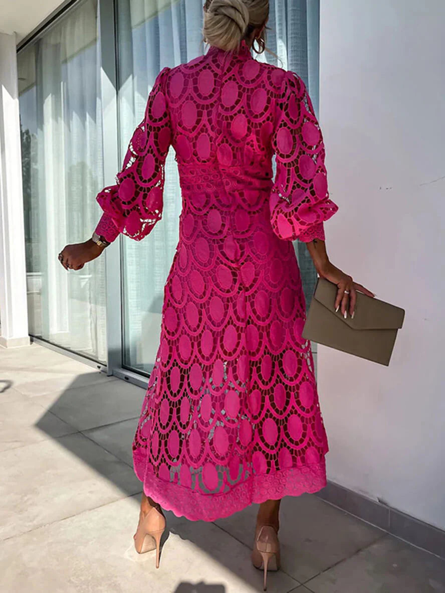 TABEA I LÄSSIGES LANGÄRMELIGES MIDIKLEID