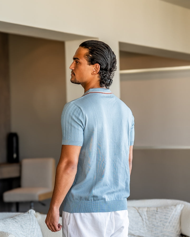 EGON I KLASSISCH GESTRICKTES POLOSHIRT