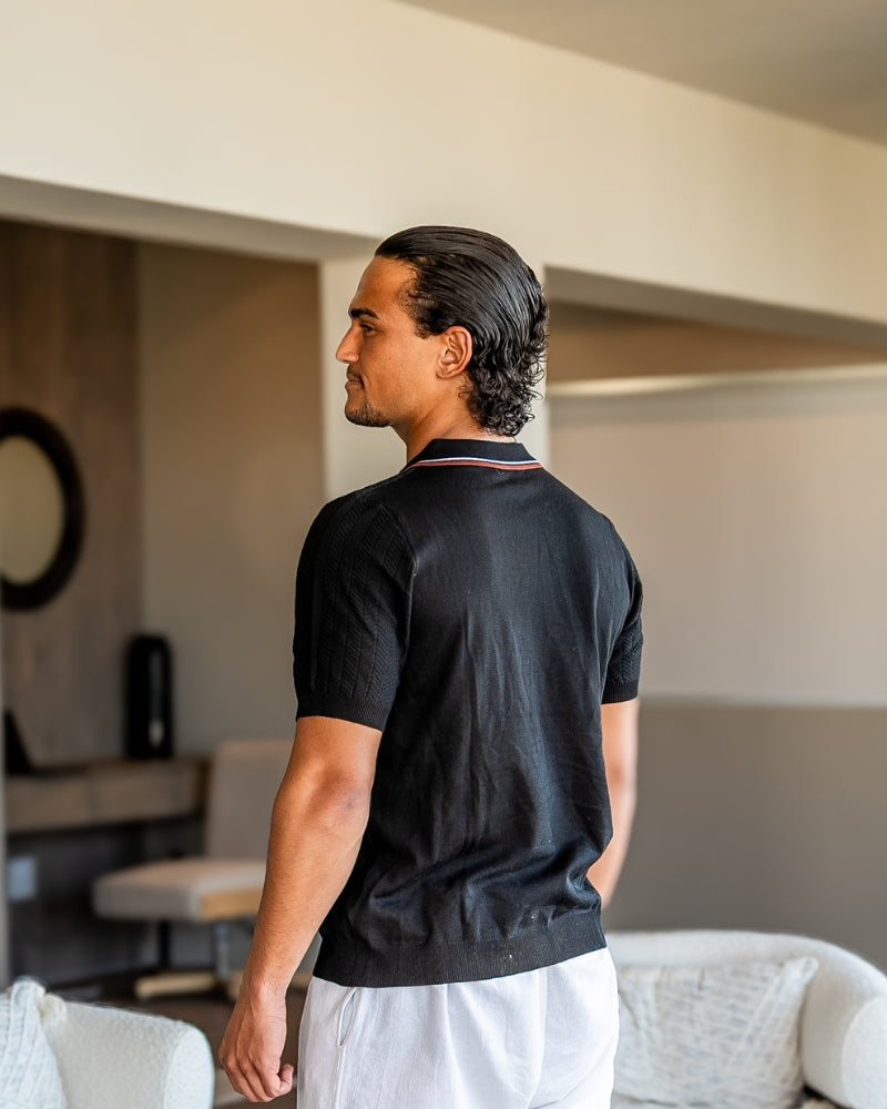 EGON I KLASSISCH GESTRICKTES POLOSHIRT