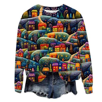 OLIVA I WEIHNACHTS-STRICKPULLOVER