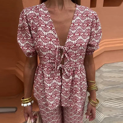 URSULA I BEDRUCKTES OBERTEIL UND HOSE SET