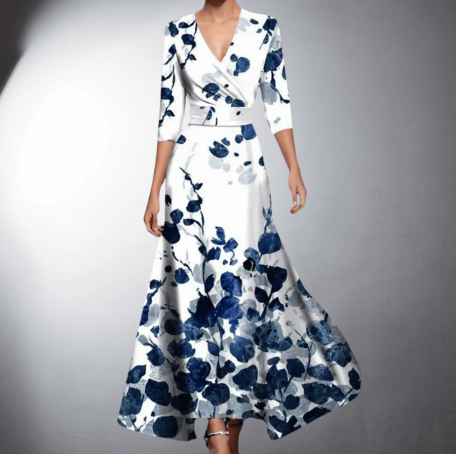 ZOE I KLASSISCHES FLORALES MAXIKLEID