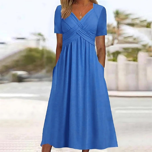 Midi Kleid Elegante Lässigkeit Vicky™