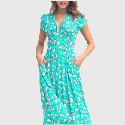 IMKE I MIDIKLEID MIT BLUMENMUSTER