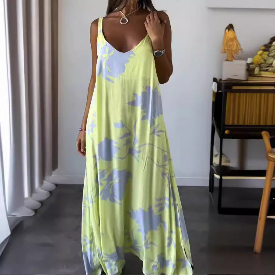 KYRA I FLIESENDES MAXIKLEID MIT BLUMENMUSTER