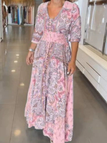 ARISSA I BOHO-MAXIKLEID