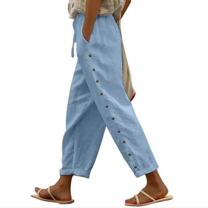 CLARUNDE I STYLISCHE HOSE MIT KNÖPFEN