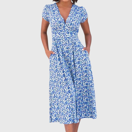 IMKE I MIDIKLEID MIT BLUMENMUSTER