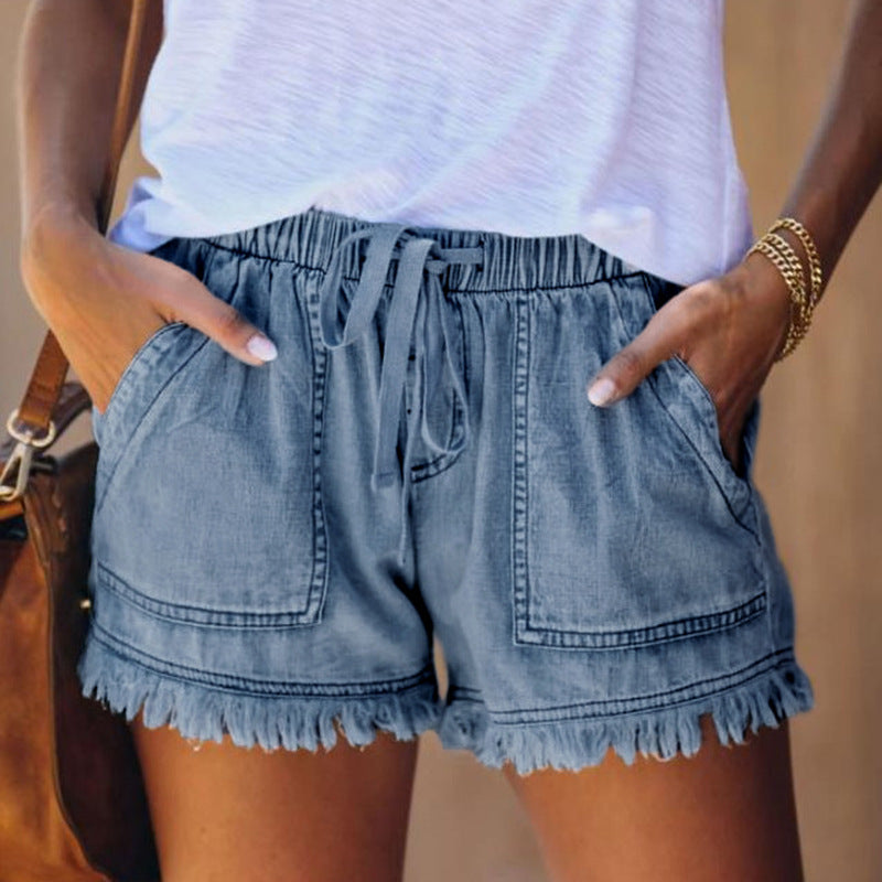 KORDULA I STYLISCHE DENIM KURZHOSE
