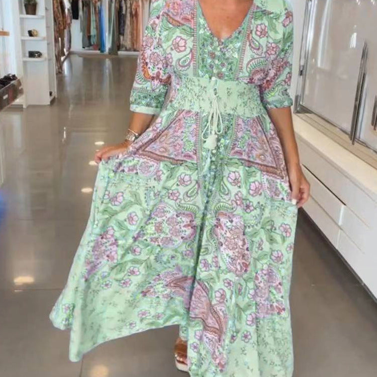 ARISSA I BOHO-MAXIKLEID