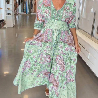 ARISSA I BOHO-MAXIKLEID