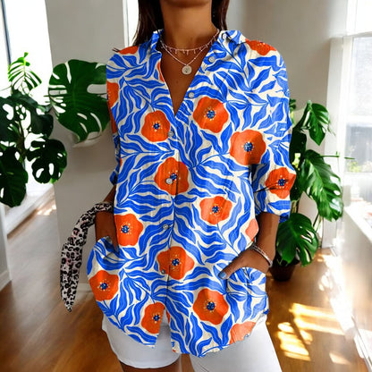 SIDONIA I VINTAGE-LANGARM-BLUSE