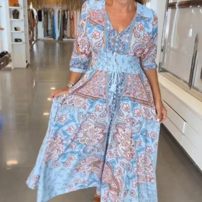 ARISSA I BOHO-MAXIKLEID