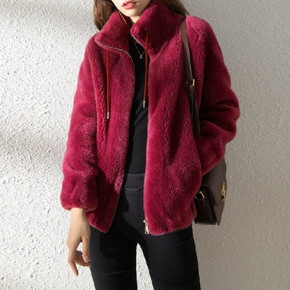 JASMINA I FLEECE-WINTERMANTEL