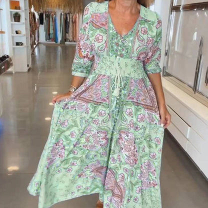 ARISSA I BOHO-MAXIKLEID