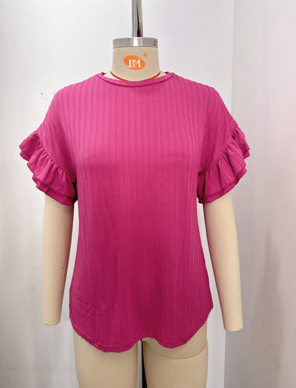 ZINARA I BLUSE MIT GERAFFTEN ÄRMELN