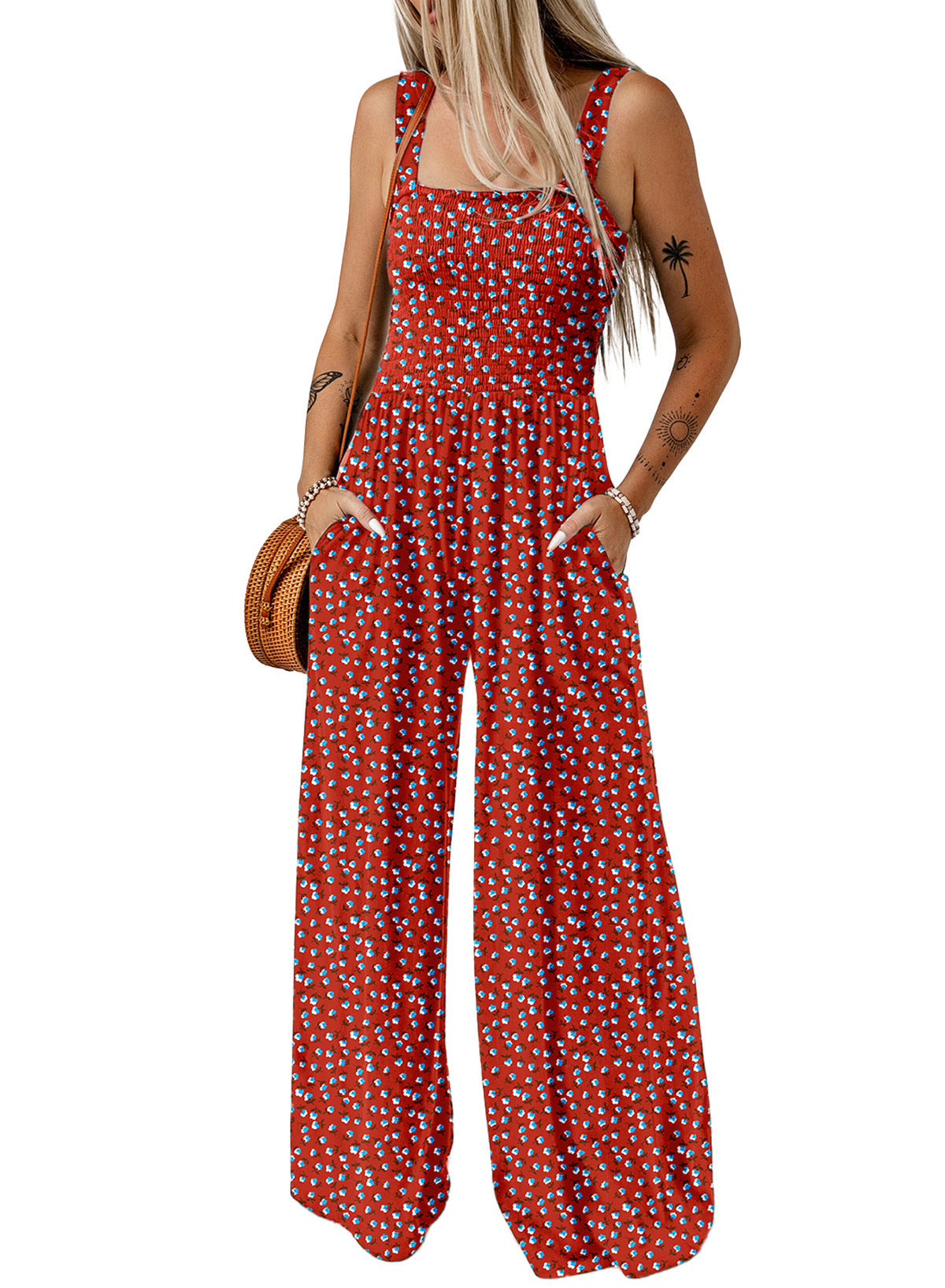 STEFFIE I JUMPSUIT MIT BÖHMISCHEM MUSTER