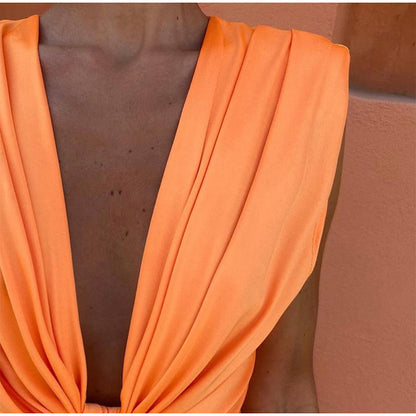 ROSALINE I MODERNES MIDIKLEID MIT SCHLITZ