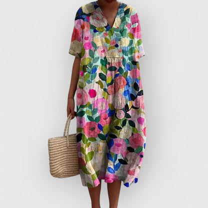 Marcia | Premium Blumenkleid Lang