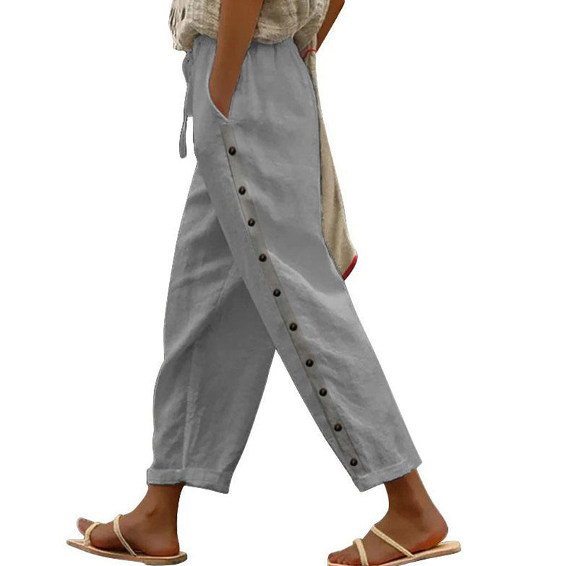 CLARUNDE I STYLISCHE HOSE MIT KNÖPFEN