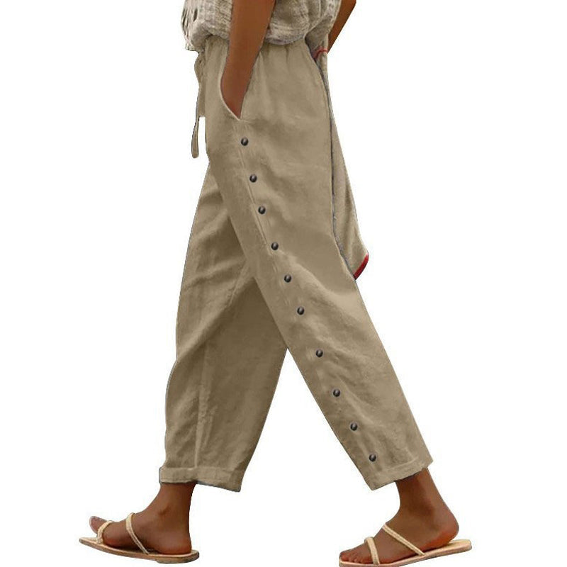 CLARUNDE I STYLISCHE HOSE MIT KNÖPFEN