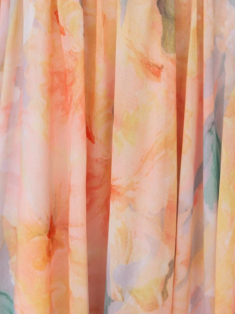 HANNELORE I HALTERKLEID MIT BLUMENMUSTER