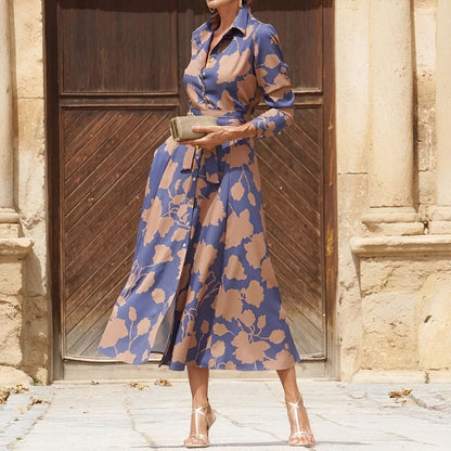 HILDEGARD I VINTAGE-KLEID MIT GÜRTEL