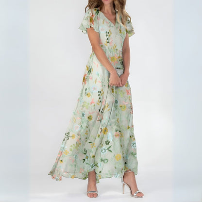 AMBER I GERAFFTES BLUMENKLEID