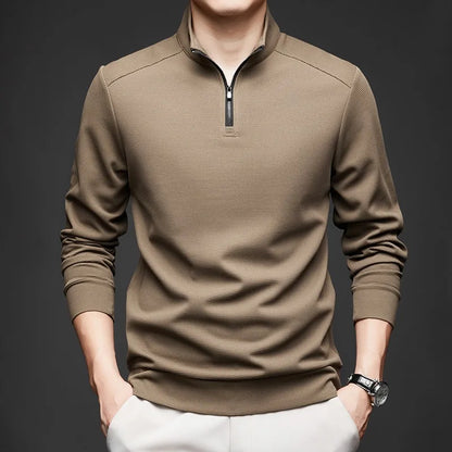 COLE I WAFFELSTRICK-LANGARM-POLOSHIRT