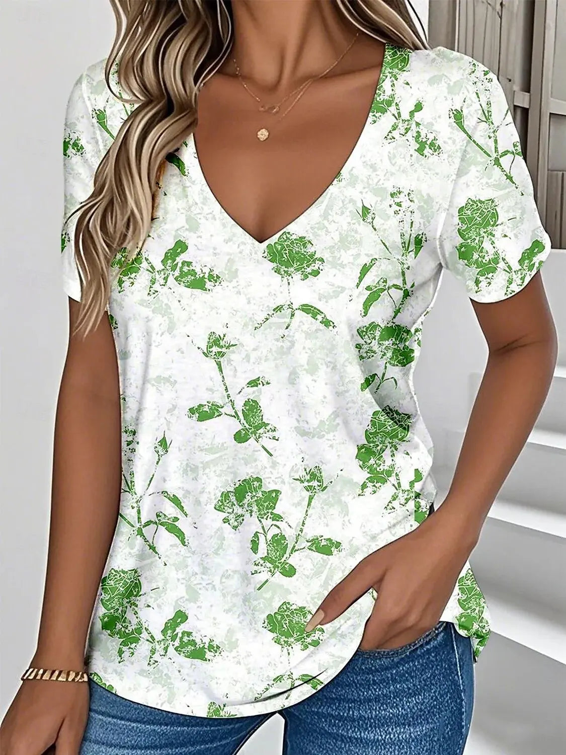 ASTILDE I KLASSISCHE KURZÄRMELIGE BLUSE