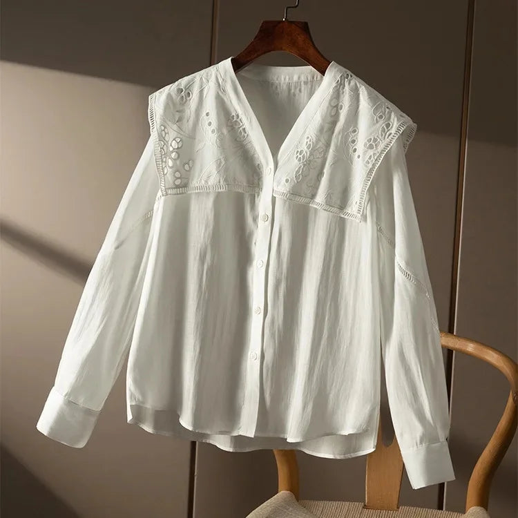 CARMINA I MODISCHE LANGÄRMELIGE BLUSE