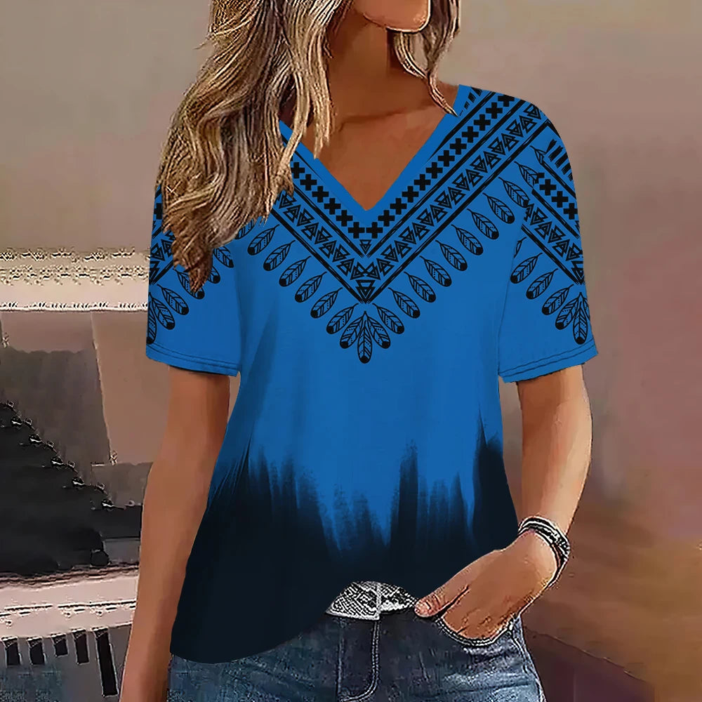 MARITA I ELEGANTE V-AUSSCHNITT BLUSE