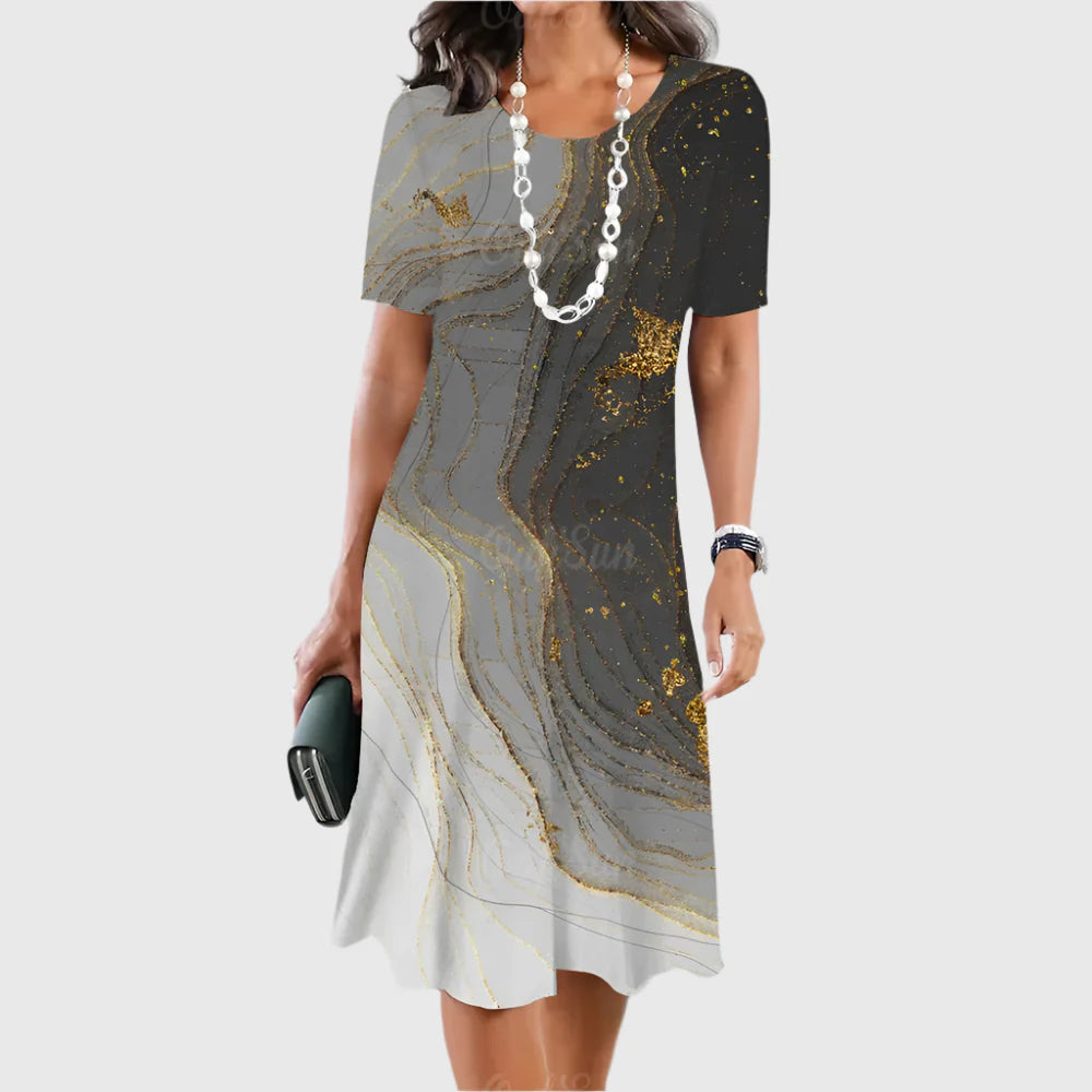 LIMANDE I VINTAGE-PRINT-KLEID