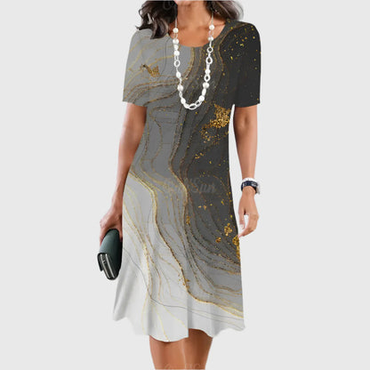 LIMANDE I VINTAGE-PRINT-KLEID