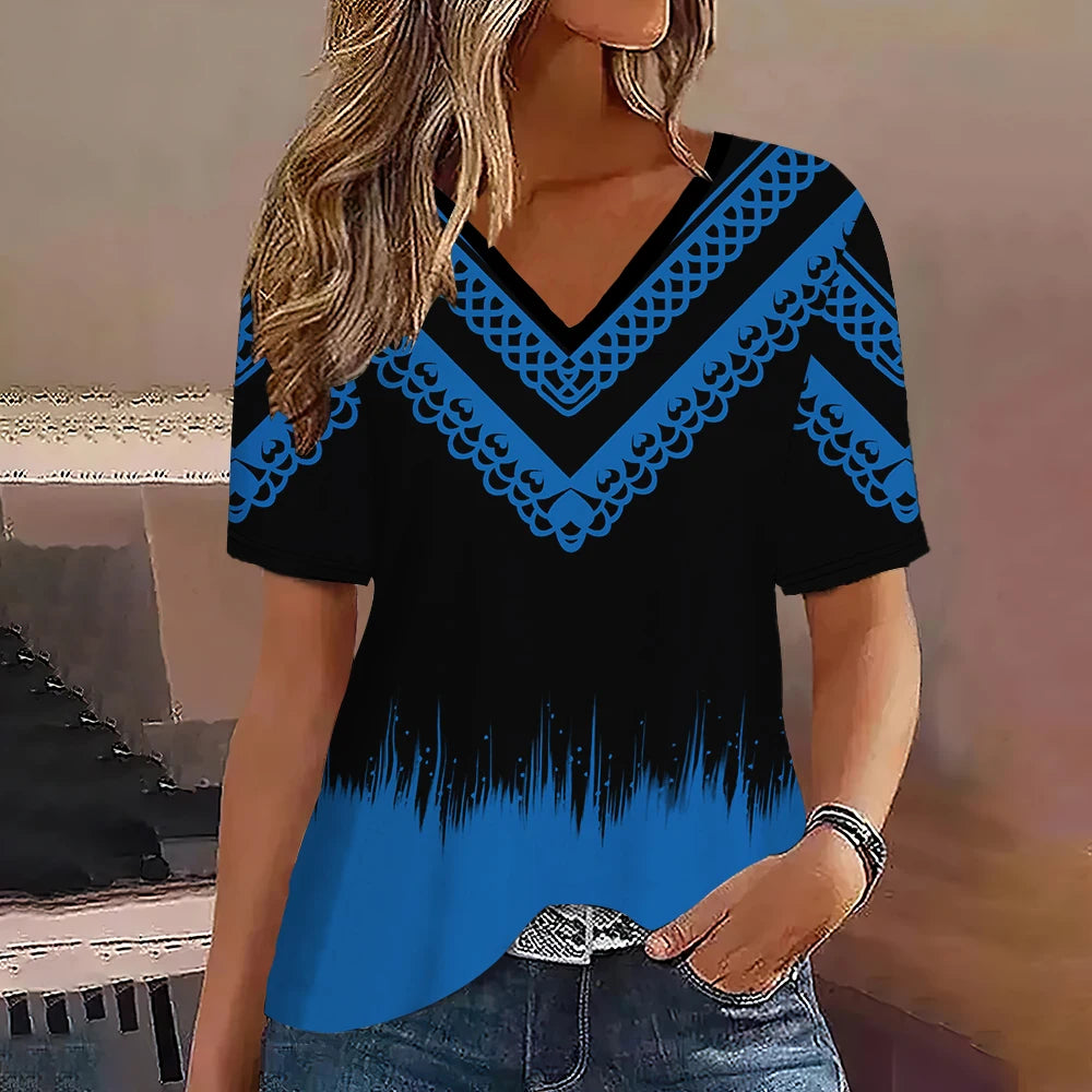 MARITA I ELEGANTE V-AUSSCHNITT BLUSE