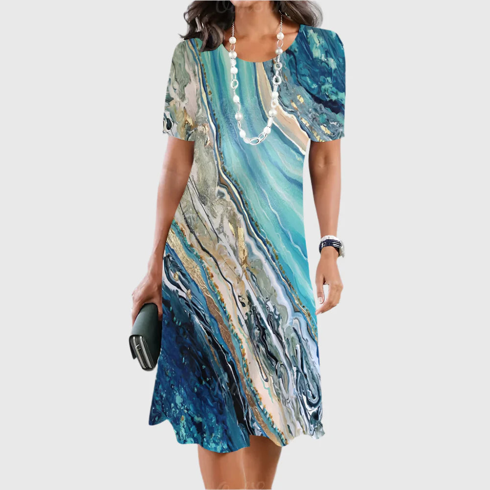 LIMANDE I VINTAGE-PRINT-KLEID