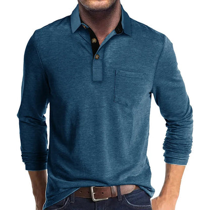GEBHARD I MODISCHES LANGÄRMELIGES POLOSHIRT