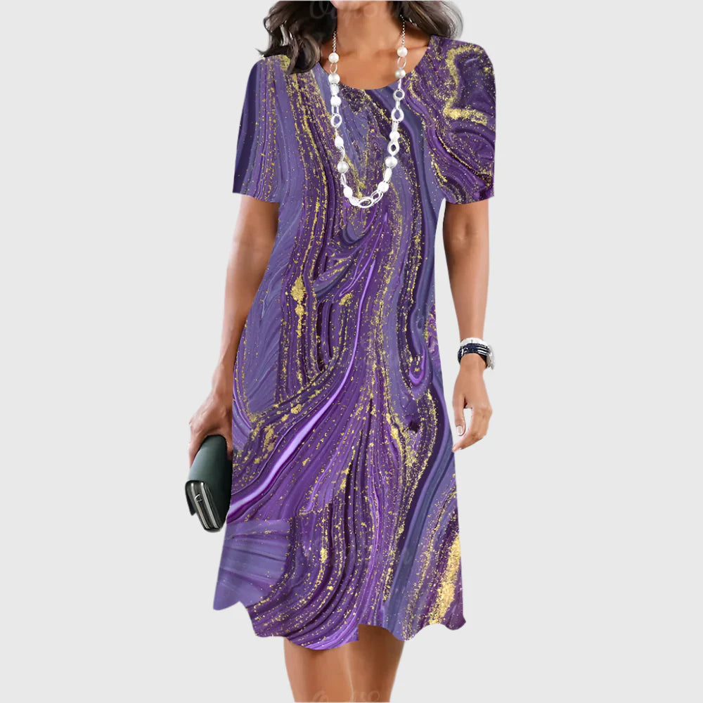 LIMANDE I VINTAGE-PRINT-KLEID