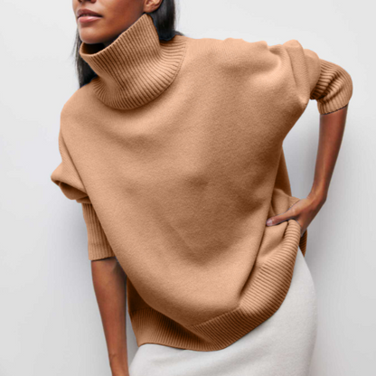 EVELINE I ROLLKRAGEN-STRICKPULLOVER